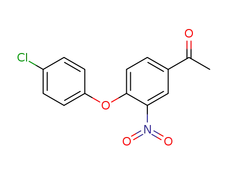 Molecular Structure of 93716-97-3 (3-Nitro-4-<4-chlor-phenoxy>-acetophenon)