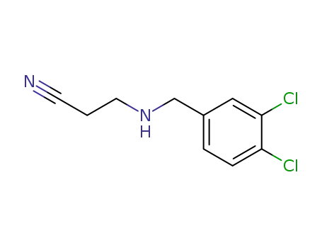 Molecular Structure of 103905-73-3 (<i>N</i>-(3,4-dichloro-benzyl)-β-alanine nitrile)