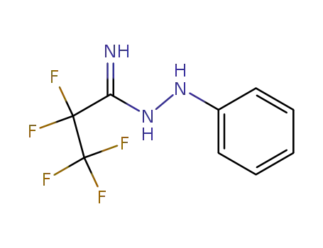 Molecular Structure of 4454-51-7 (N<sup>2</sup>-Phenyl-pentafluorpropionhydrazidin)