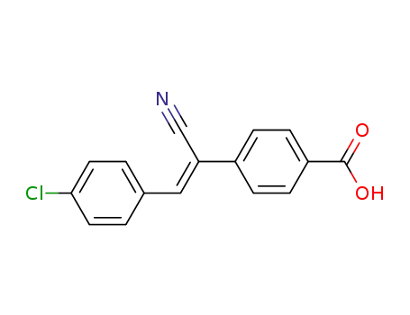 4-Stilbenecarboxylic acid, 4'-chloro-alpha-cyano-
