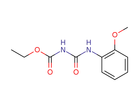 Molecular Structure of 136646-32-7 (4-(2-methoxy-phenyl)-allophanic acid ethyl ester)
