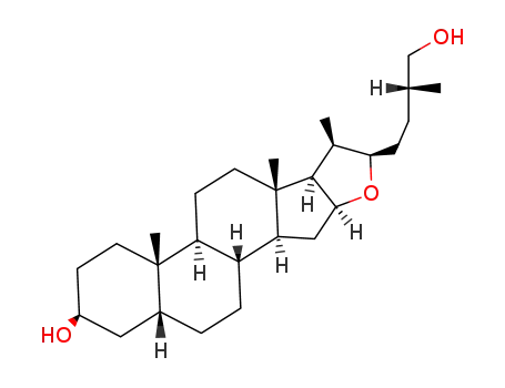 Molecular Structure of 6870-74-2 (Dihydropseudosmilagenin)