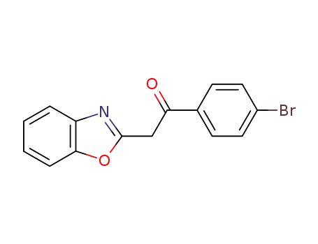 Molecular Structure of 62693-27-0 (Ethanone, 2-(2-benzoxazolyl)-1-(4-bromophenyl)-)