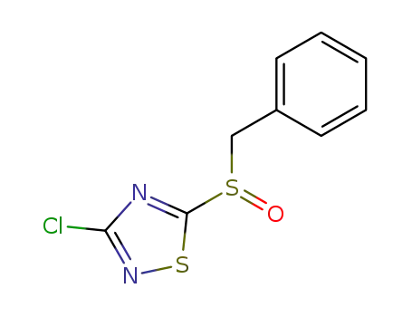 1,2,4-Thiadiazole, 3-chloro-5-[(phenylmethyl)sulfinyl]-