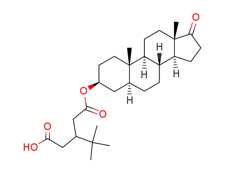 3-tert-Butyl-pentanedioic acid mono-((3S,5S,8R,9S,10S,13S,14S)-10,13-dimethyl-17-oxo-hexadecahydro-cyclopenta[a]phenanthren-3-yl) ester