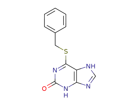Molecular Structure of 5446-42-4 (3,7-Dihydro-6-[(phenylmethyl)thio]-2H-purin-2-one)