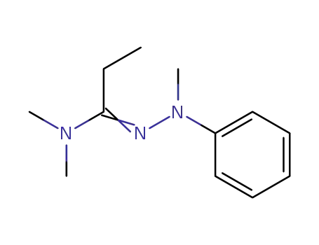 Molecular Structure of 38435-26-6 (<i>N</i>,<i>N</i>'',<i>N</i>''-trimethyl-<i>N</i>-phenyl-propionamidrazone)