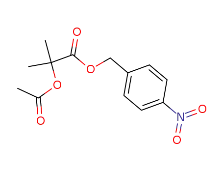 Molecular Structure of 42890-53-9 (p-Nitrobenzyl-2-acetoxyisobutyrat)