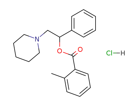 <i>o</i>-toluic acid-(1-phenyl-2-piperidino-ethyl ester); hydrochloride