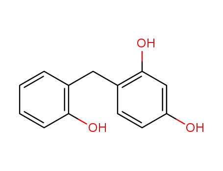 Molecular Structure of 2467-04-1 (1,3-Benzenediol, 4-[(2-hydroxyphenyl)methyl]-)