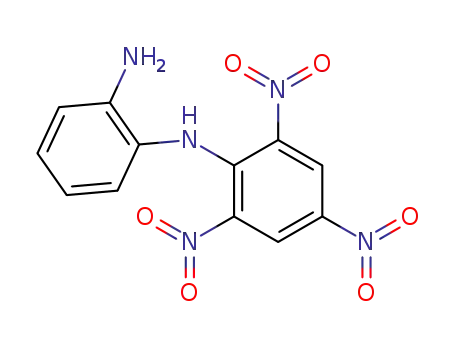 Molecular Structure of 105049-03-4 (N-(2,4,6-Trinitrophenyl)-O-phenylenediamine)