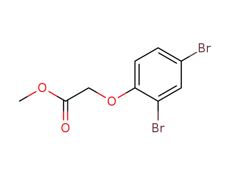 Molecular Structure of 2867-52-9 ((2,4-dibromo-phenoxy)-acetic acid methyl ester)