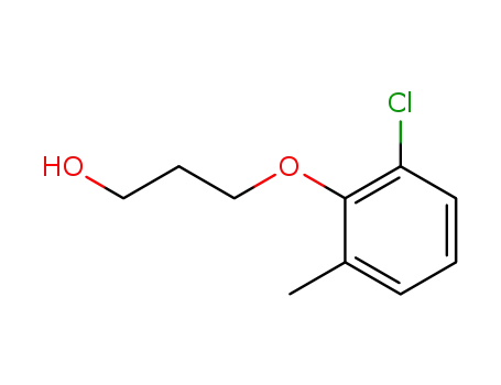 Molecular Structure of 69557-46-6 (3-(2-chloro-6-methyl-phenoxy)-propan-1-ol)