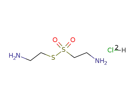 Molecular Structure of 10027-70-0 (2-(2-aminoethylsulfonylsulfanyl)ethanamine)