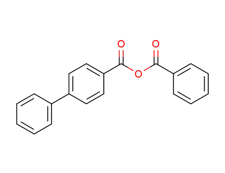 Molecular Structure of 114203-00-8 (benzoic acid biphenyl-4-carboxylic acid-anhydride)