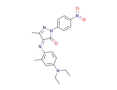 4-(4-diethylamino-2-methyl-phenylimino)-5-methyl-2-(4-nitro-phenyl)-2,4-dihydro-pyrazol-3-one