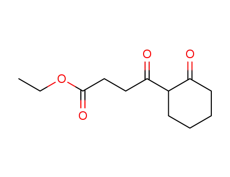 Molecular Structure of 100521-07-1 (4-oxo-4-(2-oxo-cyclohexyl)-butyric acid ethyl ester)
