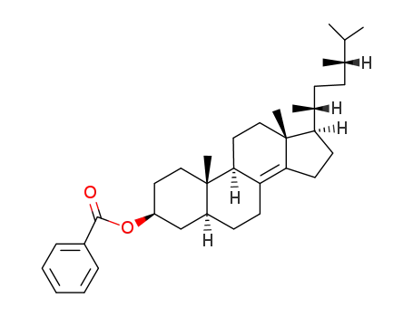 Molecular Structure of 6055-59-0 (benzoic acid-[5α-ergosten-(8(14))-yl-(3β)-ester])