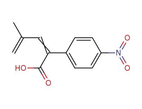 4-methyl-2-(4-nitro-phenyl)-penta-2,4-dienoic acid