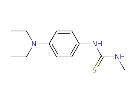 Molecular Structure of 101590-39-0 (<i>N</i>-(4-diethylamino-phenyl)-<i>N</i>'-methyl-thiourea)