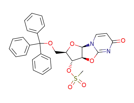 2,2'-O-anhydro-3'-O-mesyl-5'-trityluridine