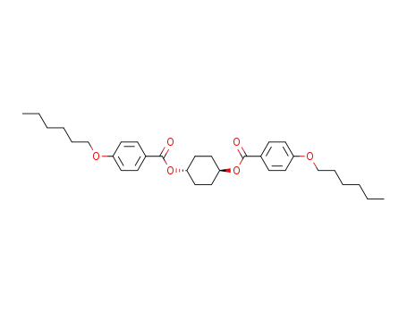 Molecular Structure of 24704-21-0 (trans-1.4-Cyclohexylen-di-p-hexoxybenzoat)