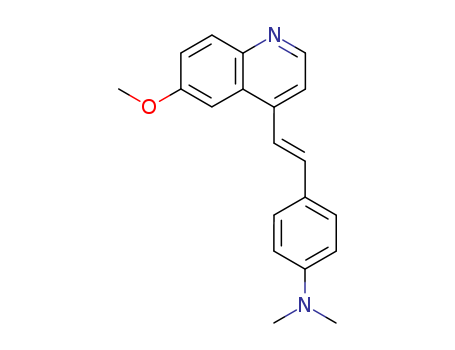 Benzenamine,4-[2-(6-methoxy-4-quinolinyl)ethenyl]-N,N-dimethyl- cas  304-16-5