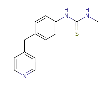 Molecular Structure of 107057-55-6 (<i>N</i>-methyl-<i>N</i>'-(4-[4]pyridylmethyl-phenyl)-thiourea)