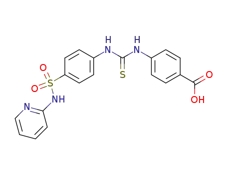 4-{[({4-[(Pyridin-2-ylamino)sulfonyl]phenyl}amino)carbonothioyl]amino}benzoic acid