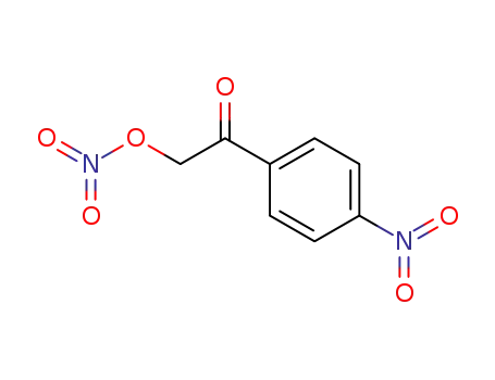 Molecular Structure of 66702-81-6 (Ethanone, 2-(nitrooxy)-1-(4-nitrophenyl)-)