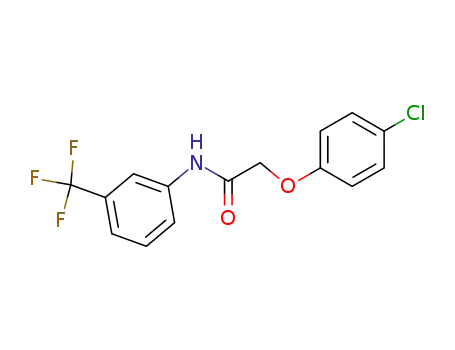 Molecular Structure of 403-98-5 (2-(4-chlorophenoxy)-N-[3-(trifluoromethyl)phenyl]acetamide)