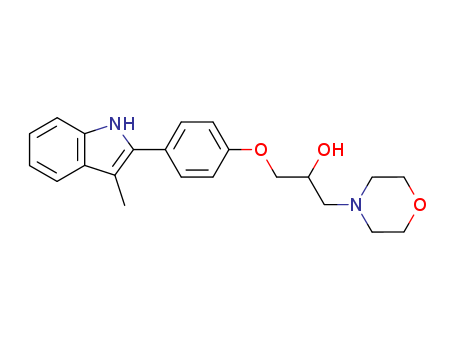 alpha-((4-(3-Methyl-1H-indol-2-yl)phenoxy)methyl)-4-morpholineethanol
