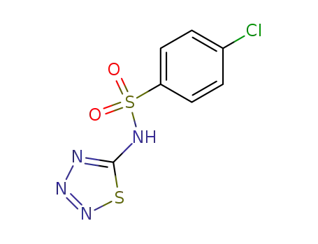 Benzenesulfonamide, 4-chloro-N-1,2,3,4-thiatriazol-5-yl-