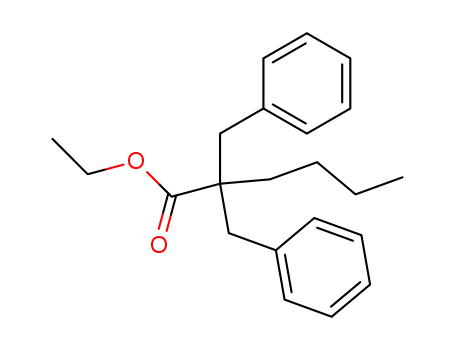 Molecular Structure of 57772-78-8 (2,2-Dibenzylcapronsaeureethylester)