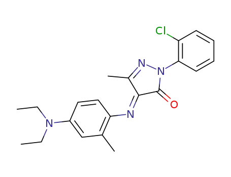 2-(2-chloro-phenyl)-4-(4-diethylamino-2-methyl-phenylimino)-5-methyl-2,4-dihydro-pyrazol-3-one