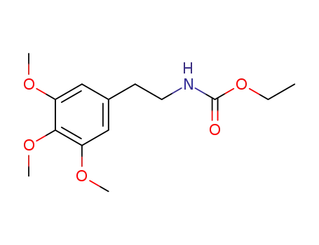 Molecular Structure of 2609-41-8 ((3,4,5-trimethoxy-phenethyl)-carbamic acid ethyl ester)