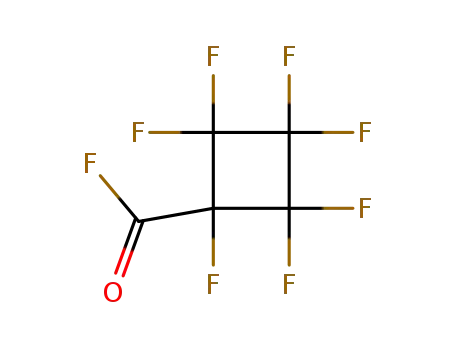 Molecular Structure of 710-53-2 (Cyclobutanecarbonyl fluoride, heptafluoro-)