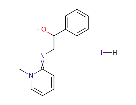 Molecular Structure of 7659-88-3 (2-(1-methyl-1<i>H</i>-[2]pyridylidenamino)-1-phenyl-ethanol; hydriodide)