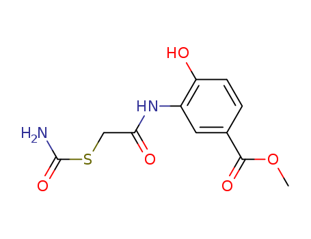 methyl 3-[(2-carbamoylsulfanylacetyl)amino]-4-hydroxy-benzoate cas  6332-66-7