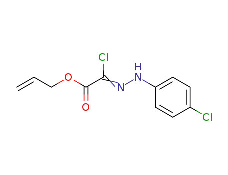 Molecular Structure of 61363-98-2 (Acetic acid, chloro[(4-chlorophenyl)hydrazono]-, 2-propenyl ester)
