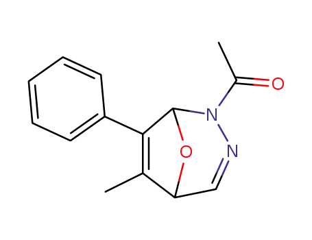 2-acetyl-6-methyl-7-phenyl-8-oxa-2,3-diaza-bicyclo[3.2.1]octa-3,6-diene