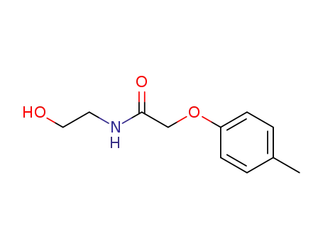 Molecular Structure of 66889-71-2 (Acetamide, N-(2-hydroxyethyl)-2-(4-methylphenoxy)-)