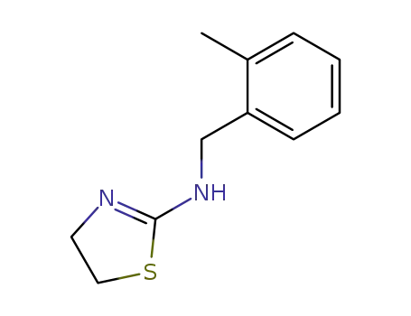 Molecular Structure of 72239-32-8 (2-((o-Methylbenzyl)amino)-2-thiazoline)