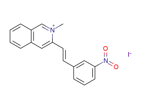 2-methyl-3-(3-nitro-<i>trans</i>-styryl)-isoquinolinium; iodide