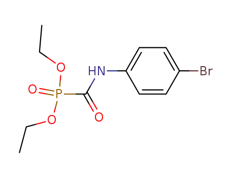 Molecular Structure of 7479-00-7 (phosphonic acid, P-[[(4-bromophenyl)amino]carbonyl]-, diethyl ester)