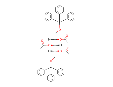 Xylitol,1,5-di-O-trityl-, triacetate, D- (8CI) cas  3338-91-8