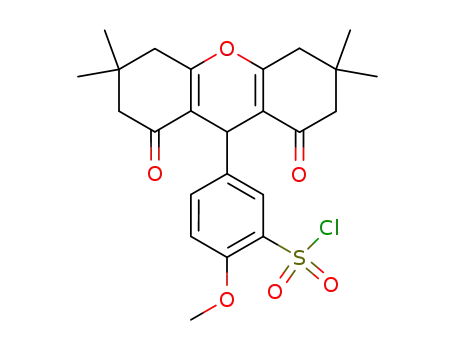 2-Methoxy-5-(3,3,6,6-tetramethyl-1,8-dioxo-2,3,4,5,6,7,8,9-octahydro-1H-xanthen-9-yl)-benzenesulfonyl chloride