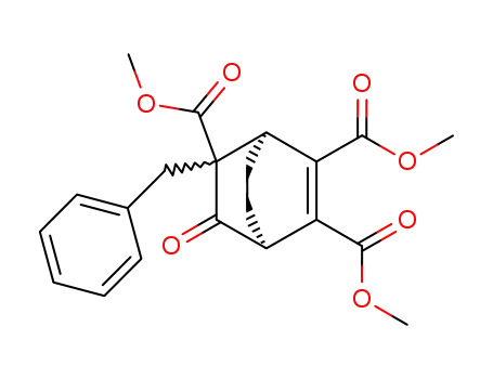 3-benzyl-3,5,6-tricarbomethoxybicyclo<2.2.2>oct-5-en-2-one