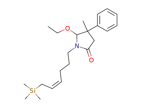1-(6-trimethylsilyl-4-hexenyl)-5-ethoxy-4-methyl-4-phenyl-2-pyrrolidinone