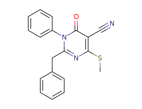 2-benzyl-5-cyano-6-methylthio-3-phenylpyrimidin-4(3H)-one